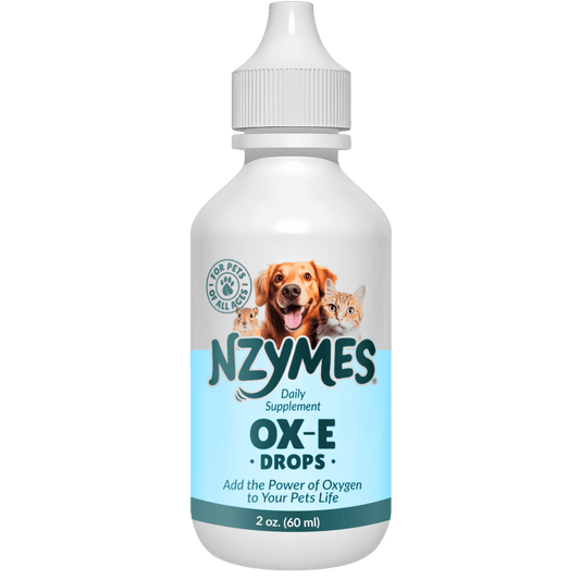 Bottle of Nzymes® Ox-E-Drops – Gentle Spot Treatment for Irritated Skin and Daily Care