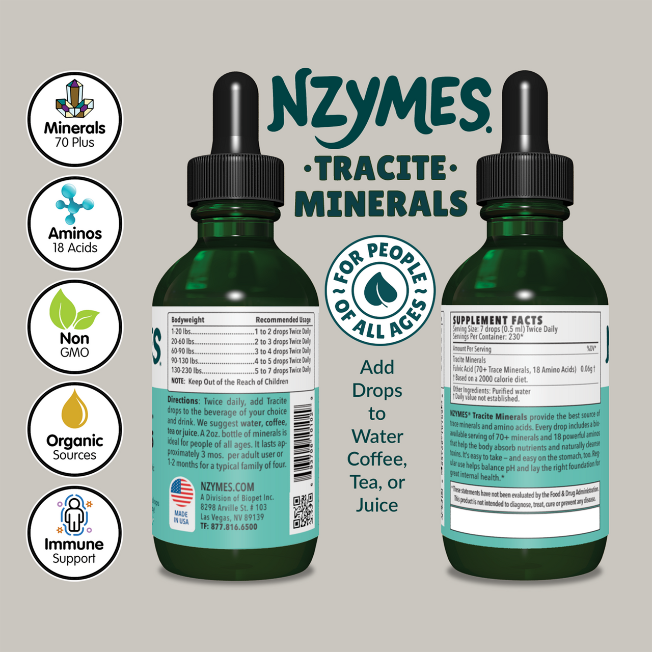 Nzymes Tracite Minerals for People