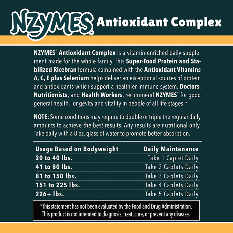 NZYMES Antioxidant Complex supplement information
