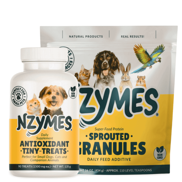 Nzymes® Mobility Bundle – Antioxidant Treats & Sprouted Granules for Pets Joint Supplement