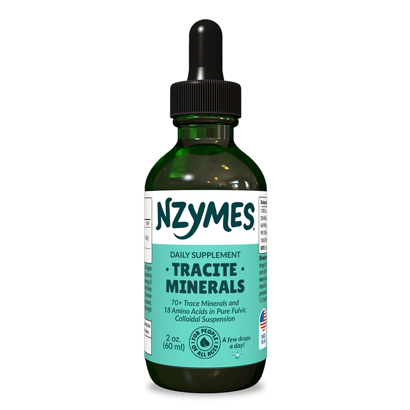 Nzymes® Tracite Minerals for People – Plant-Derived Trace Minerals & Amino Acids for Energy, Detox & Cellular Health